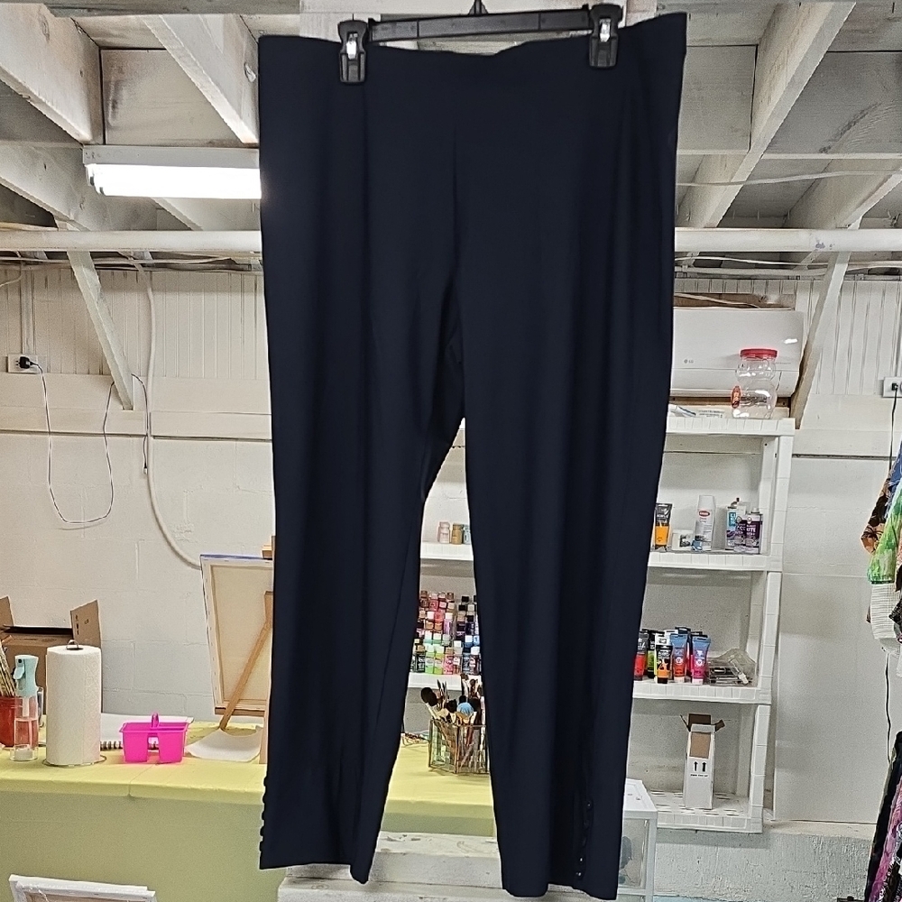 IC by Connie Navy Women's Pants, Soft and Slippery Fabric, Luxurious, like NEW!
